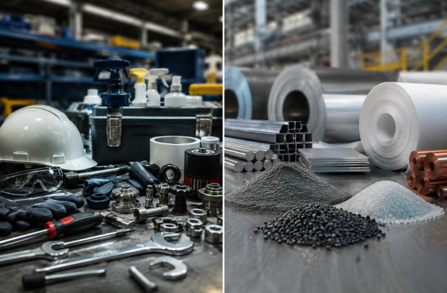 Diferencia entre suministro MRO y materias primas