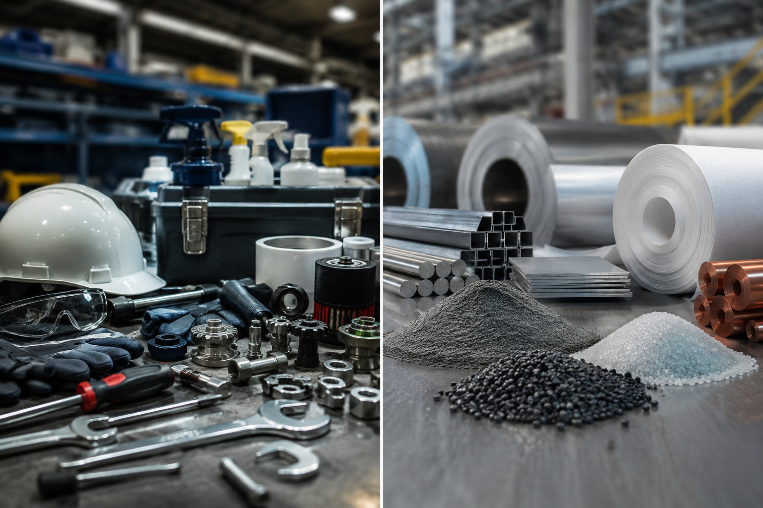 Diferencia entre suministro MRO y materias primas